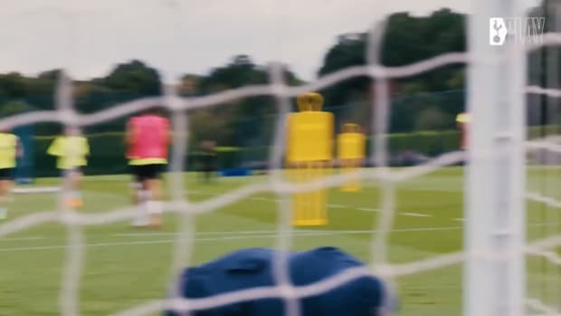 Spurs squad take on finishing drills ahead of Roma friendly